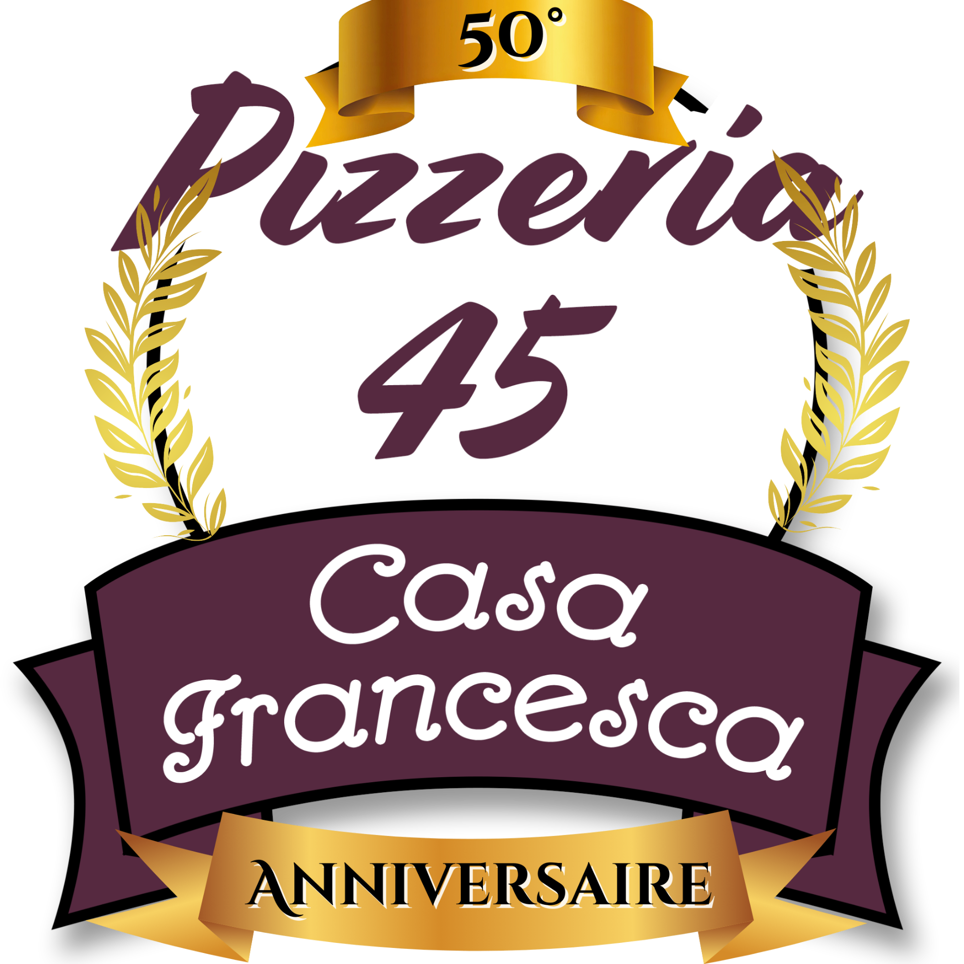 Pizzeria 45 Casa Francesca - Célébration 50 ans anniversaire restaurant italien Andernos-les-Bains